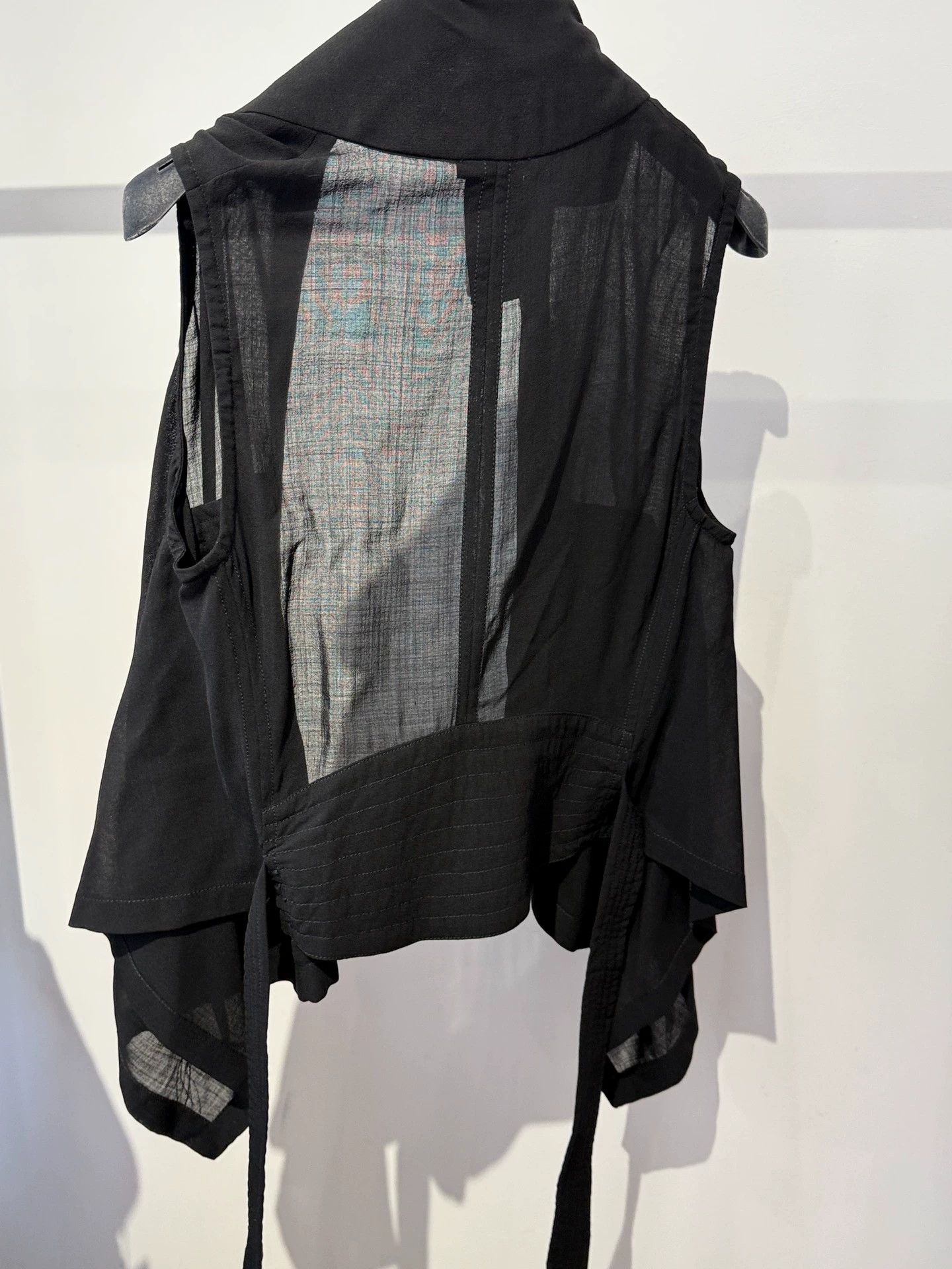 Ann Demeulemeester Ann Demeulemeester Black Irregular Strap Vest 34 Size XXS / US 00 / IT 34 - 6 Thumbnail