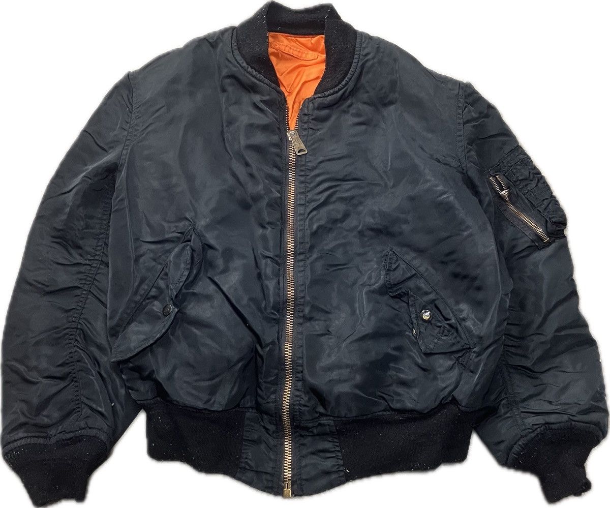 Alpha Industries × Vintage 70’s Alpha Industries MA-1 Bomber Jacket Size US M / EU 48-50 / 2 - 1 Thumbnail