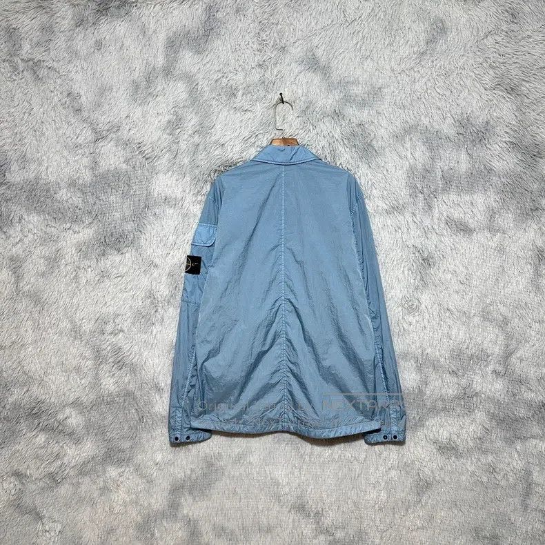 Stone Island Stone Island Pleated Nylon Jacket, Blue, M Size Size US M / EU 48-50 / 2 - 2 Thumbnail