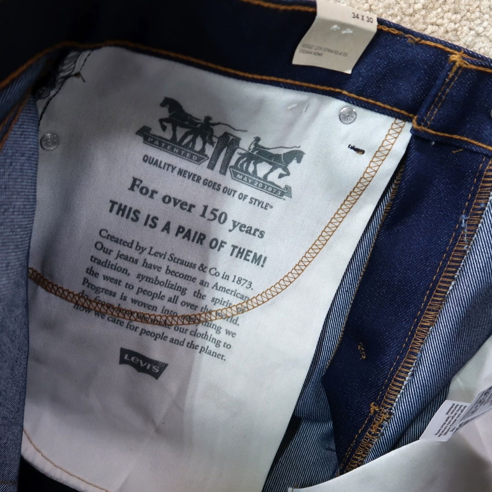 Levi's VINTAGE Levi's 517 Bootcut Jeans Men 34x30 Blue Denim Pants Cowboy western new Size US 34 / EU 50 - 5 Thumbnail