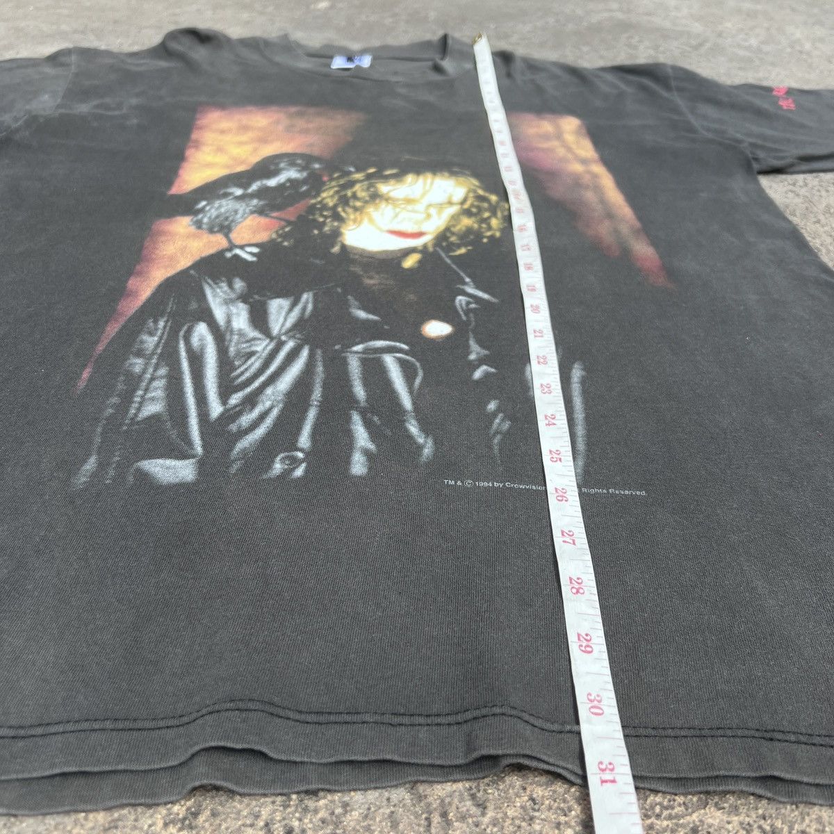 Expert Horror Vintage 90s The Crow Brandon Lee Movie Tee XL Faded Thrashed Size US XL / EU 56 / 4 - 15 Thumbnail
