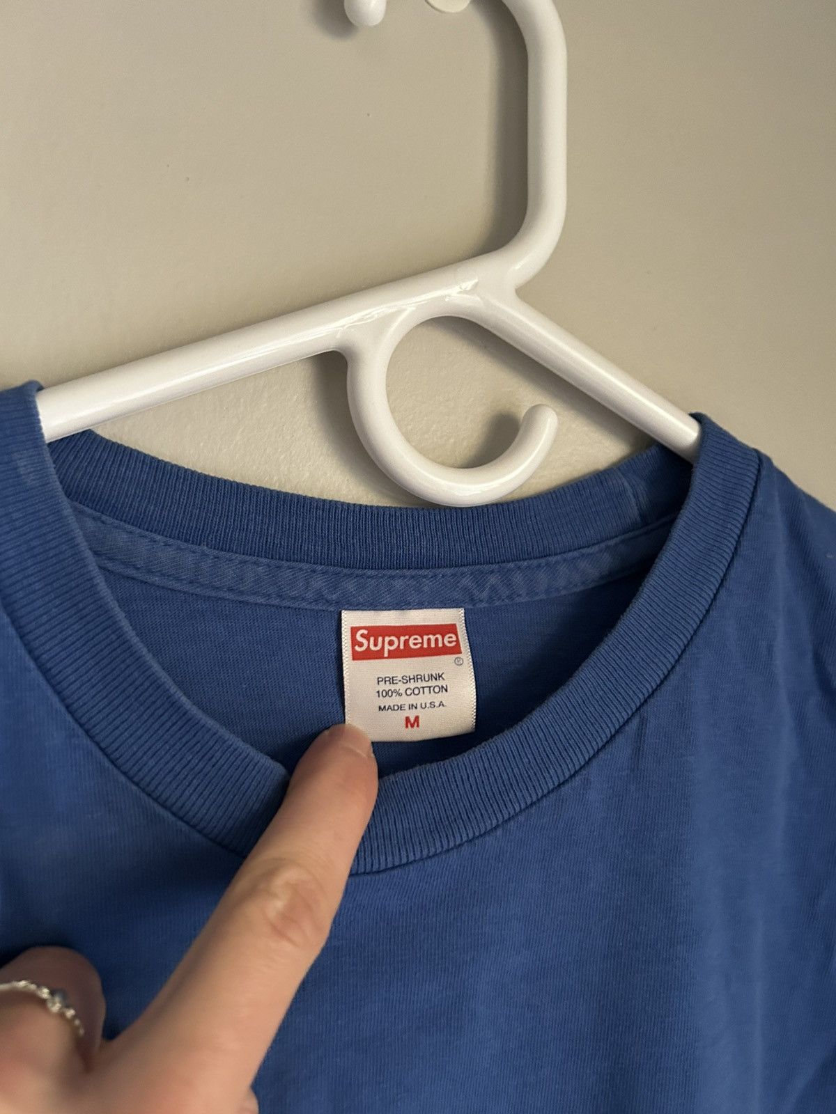 Supreme Supreme Blue Vertical Text Y2K Size US M / EU 48-50 / 2 - 3 Thumbnail