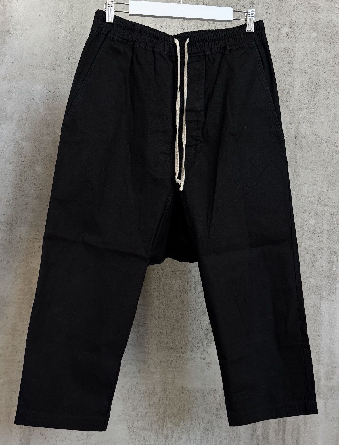 Rick Owens Rick Owens Drawstring Cropped Trousers TECUATL SS20 Size US 33 - 3 Thumbnail