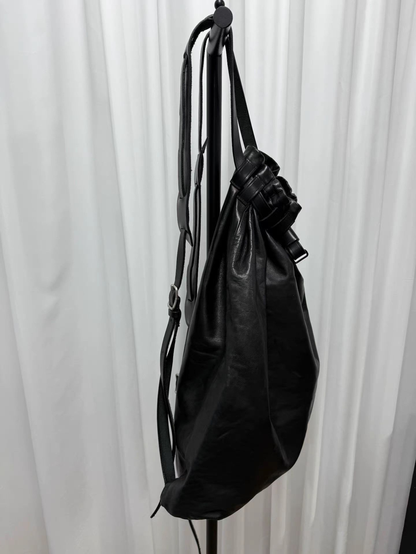 Yohji Yamamoto Yohji Yamamoto Leather Horsehide Backpack K20 Size ONE SIZE - 6 Thumbnail