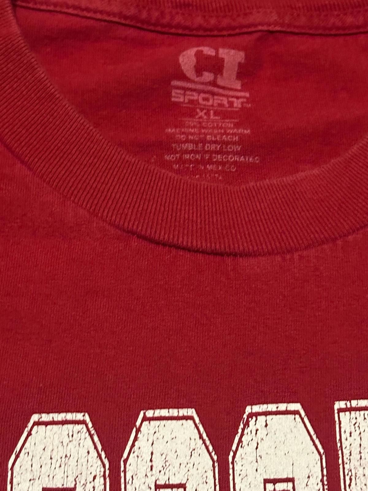 Other Vintage 90s Sport-Tek Wisconsin Red Graphic T-Shirt Size ONE SIZE - 4 Thumbnail