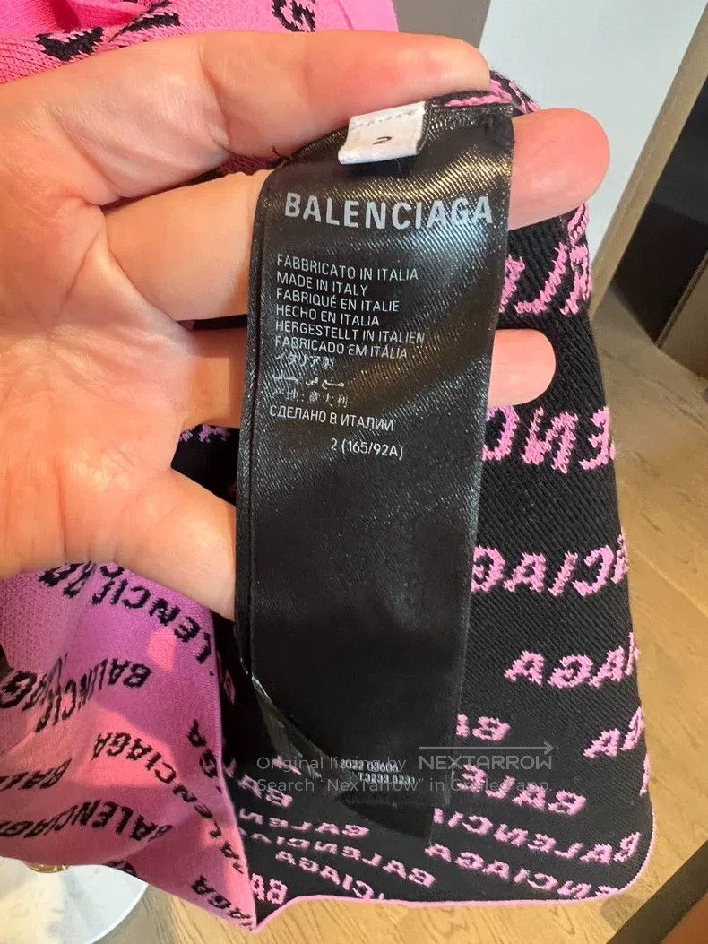 Balenciaga Balenciaga Printed Letter V-Neck Cardigan Size US M / EU 48-50 / 2 - 4 Thumbnail