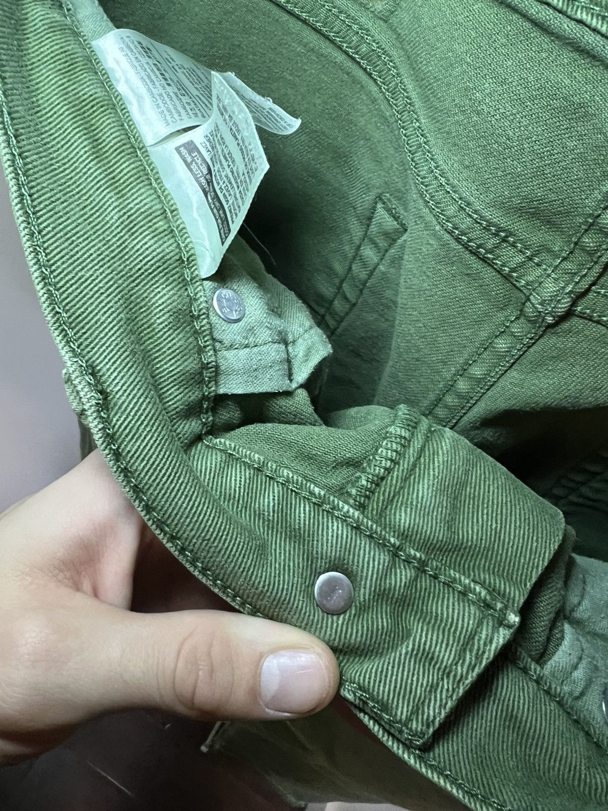 Levi's Vintage Levis 511 green acid slime jeans Size US 33 - 17 Thumbnail