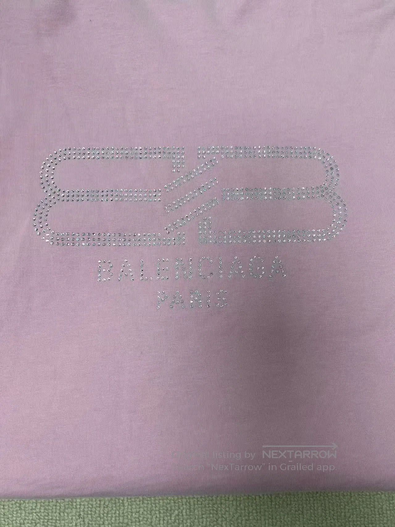 Balenciaga Balenciaga Pink Crew Neck Short. Size L / US 10 / IT 46 - 3 Thumbnail