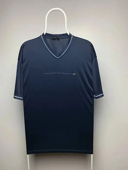 Nike Nike vintage T-shirt running made in USA size XXL navy logo Size US XXL / EU 58 / 5 - 1 Thumbnail