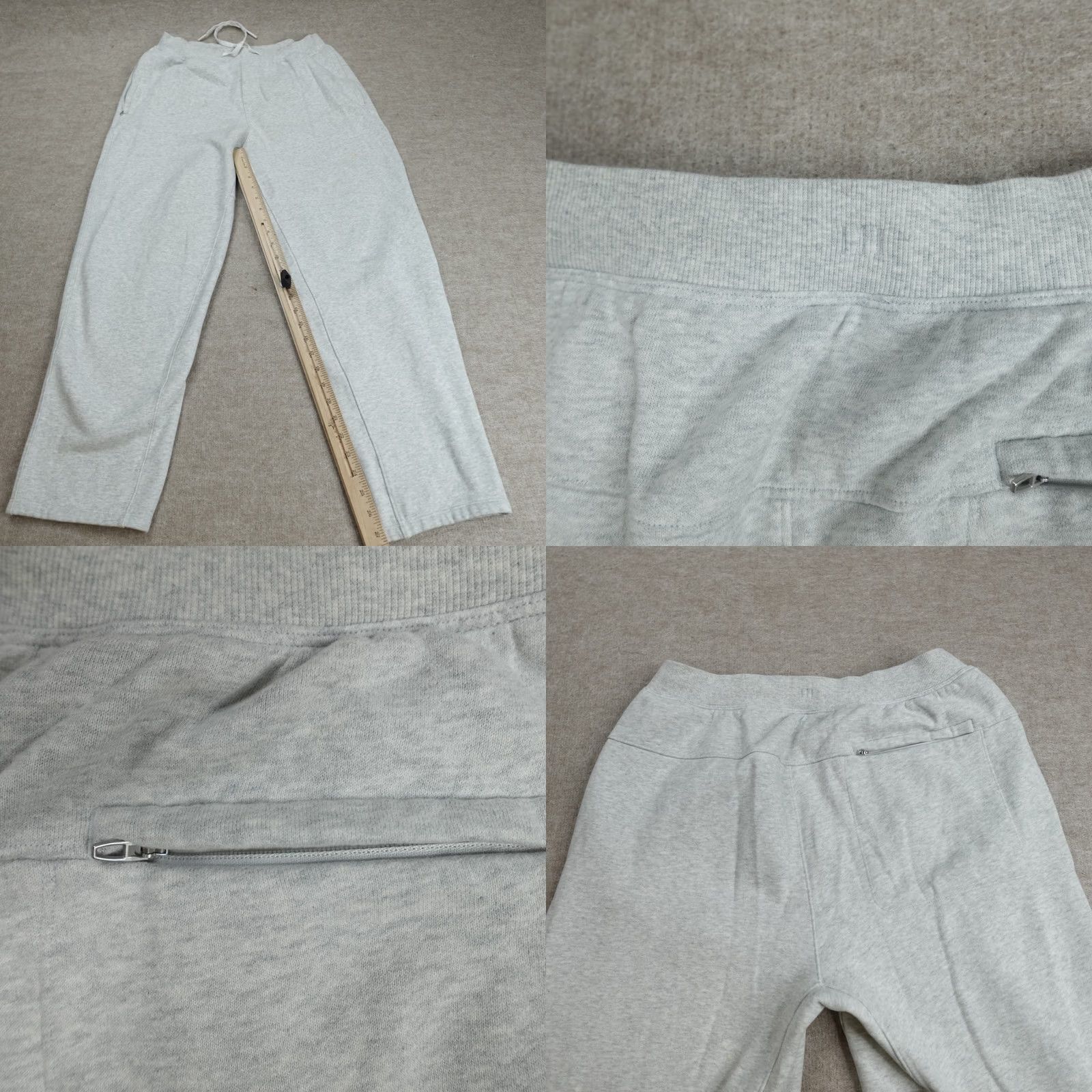 Lululemon Lululemon Gray Sweatpants Medium Heater Fleece Drawstring LM5ARRS Size US 31 - 8 Thumbnail