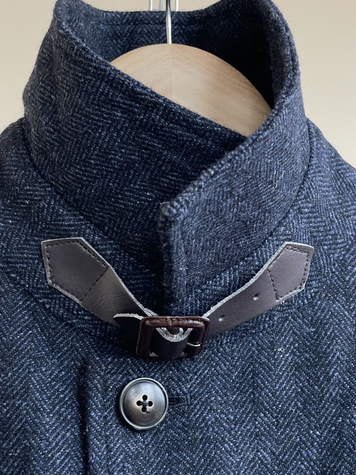 Comme Ca Ism Comme Ca Ism Herringbone Tweed Wool Blend Half Coat Size US S / EU 44-46 / 1 - 8 Thumbnail