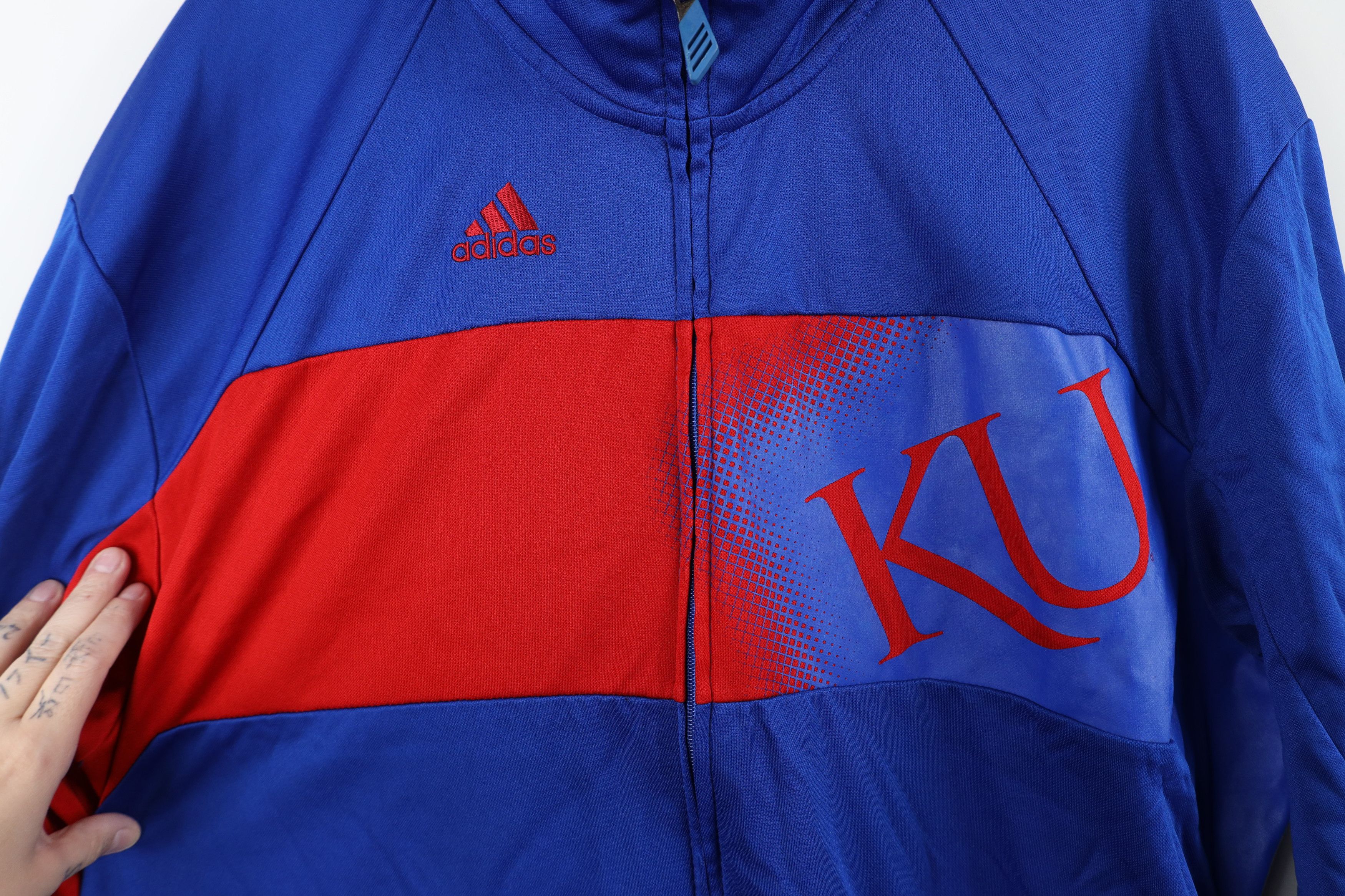 Adidas Adidas Kansas University Basketball Full Zip Jacket Blue Size US XL / EU 56 / 4 - 5 Thumbnail