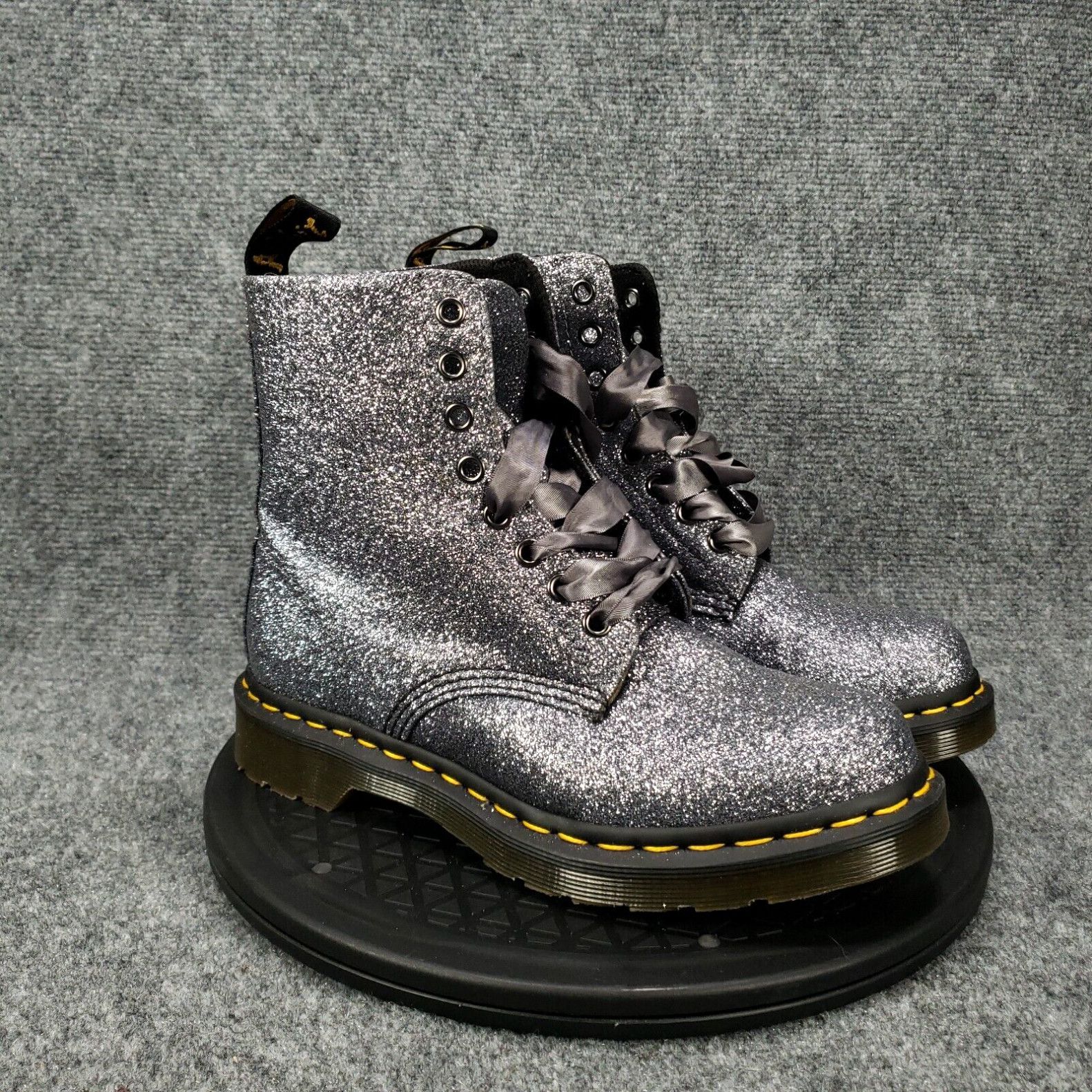 Dr bcuz martens pascal glitter pewter