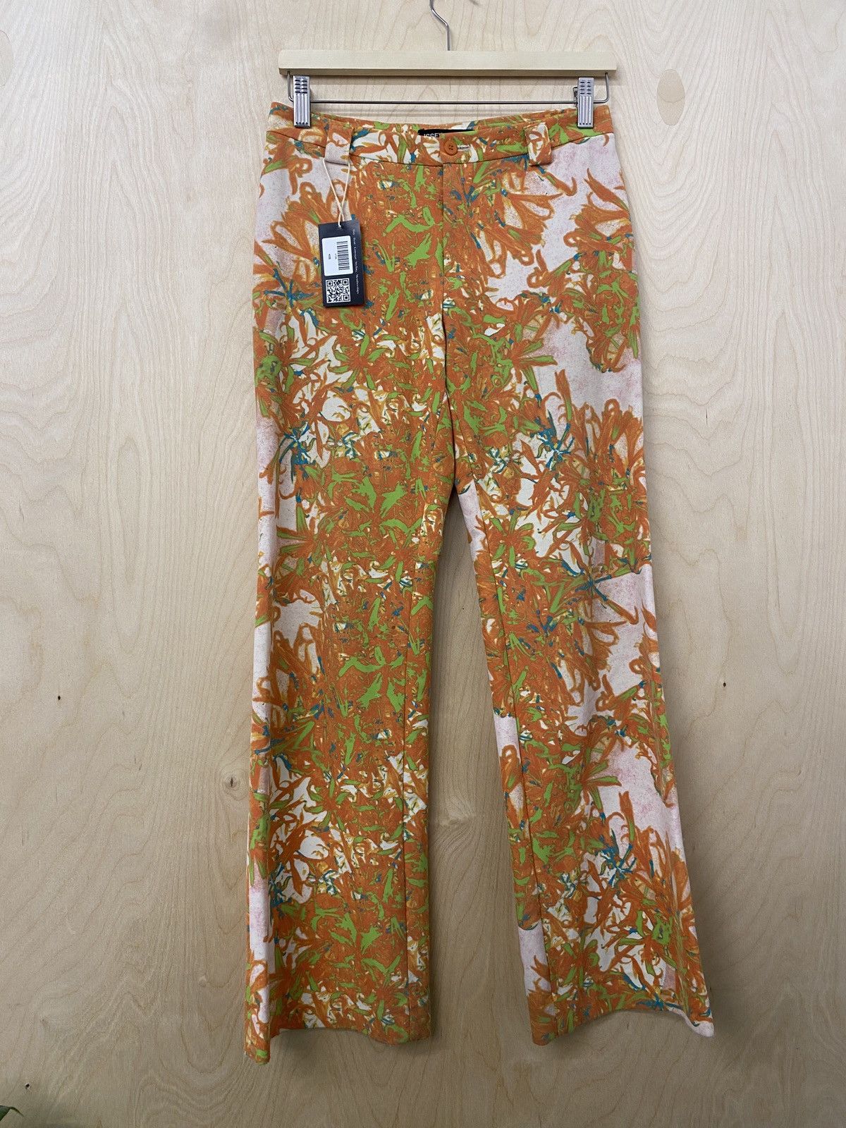 image of Issey Miyake Ss02 Runway Psychedelic Print Pants, Men's (Size 28)