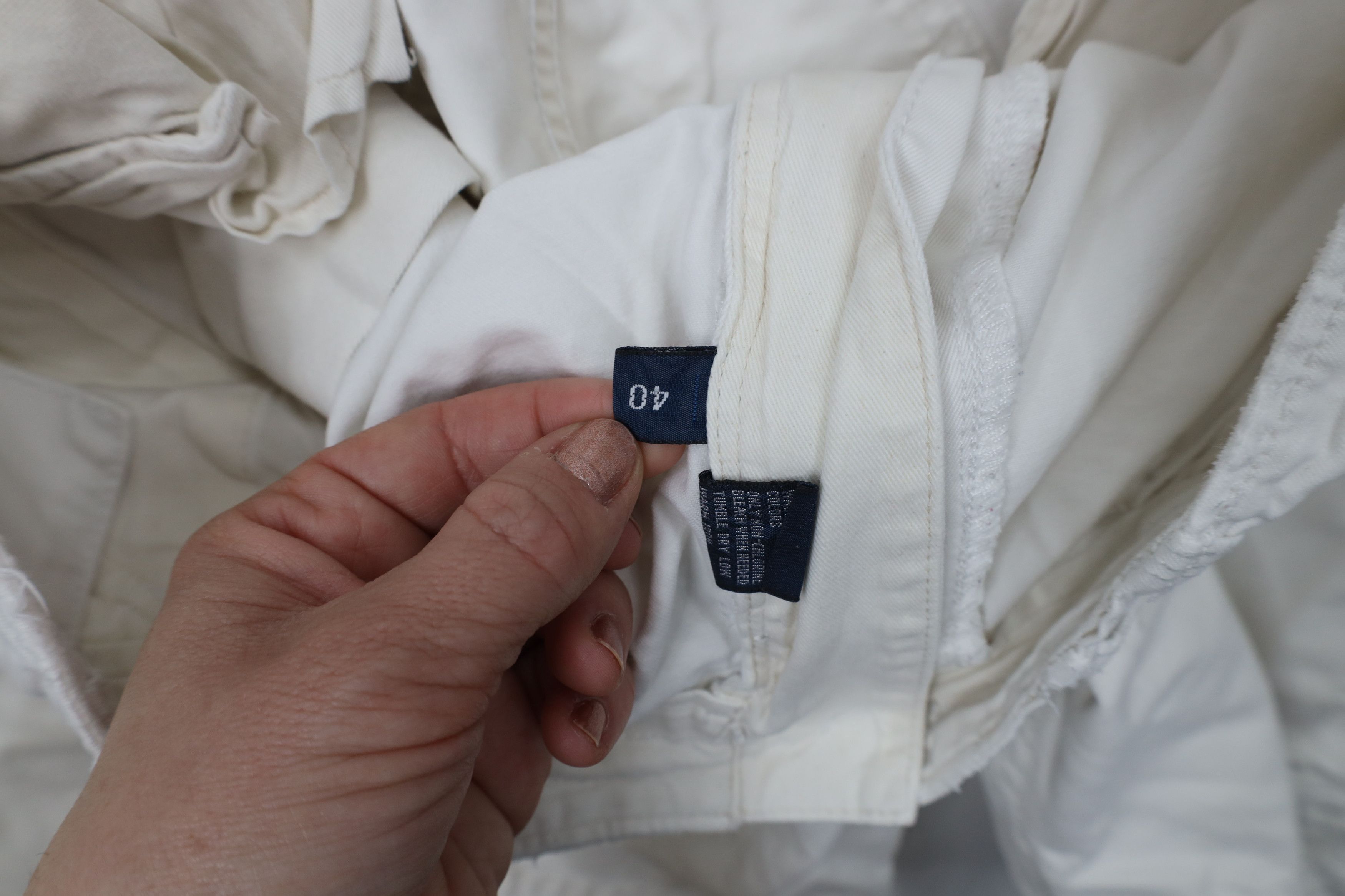 Ralph Lauren × Vintage Vintage 90s Ralph Lauren Heavy Military Cargo Shorts White Size US 40 / EU 56 - 11 Thumbnail