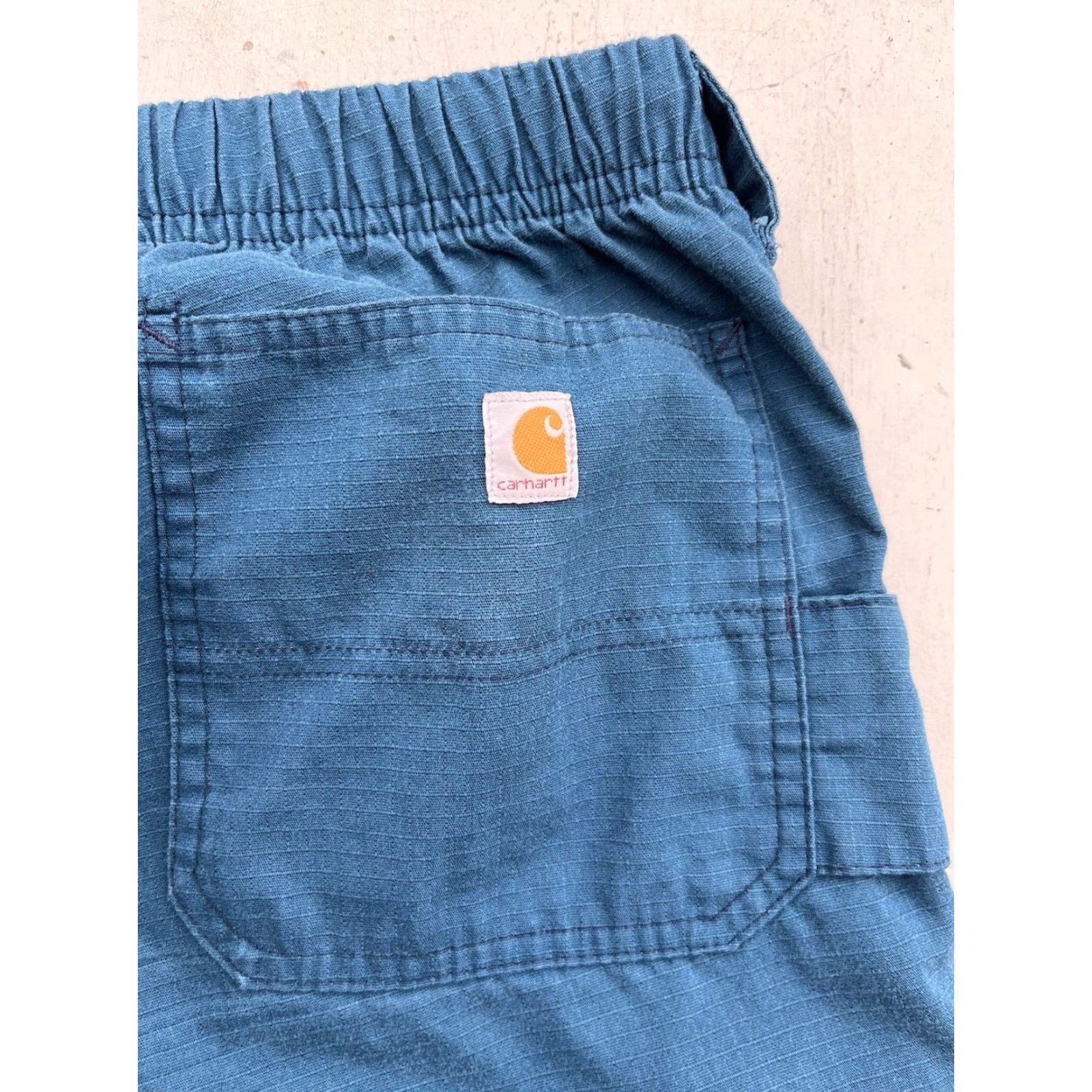 Carhartt VINTAGE Carhartt Pants Women Blue/Green Cargo S Hospital Nurse ER Workwear Size 28" / US 6 / IT 42 - 2 Thumbnail