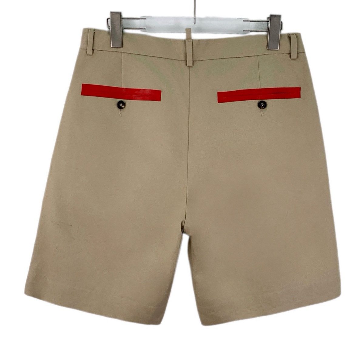 Dsquared2 Dsquared2 Khaki Cotton Casual Shorts With Pocket Trim K26WX Size US 34 / EU 50 - 2 Thumbnail