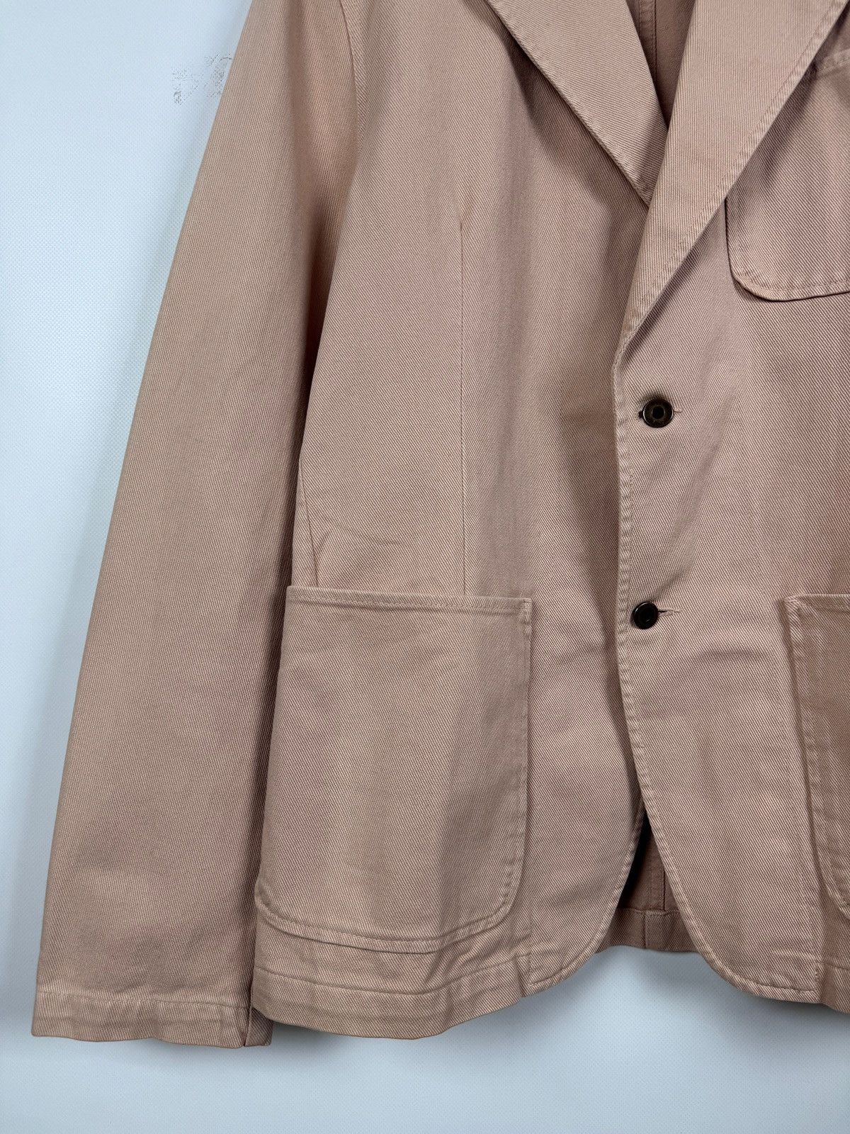 Miu Miu 00s Vintage Miu Miu by Prada Denim T.C. Pink Blazer Jacket Size US M / EU 48-50 / 2 - 14 Thumbnail