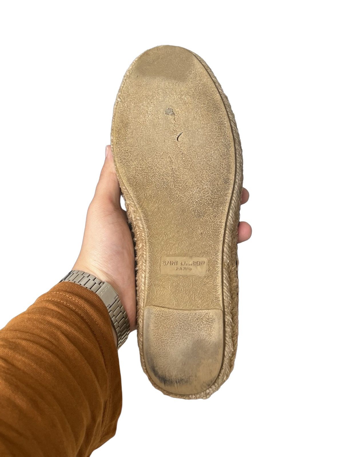 Saint Laurent Paris Saint Laurent Embroidered Espadrilles Canvas Shoes Size US 8 / EU 41 - 8 Thumbnail