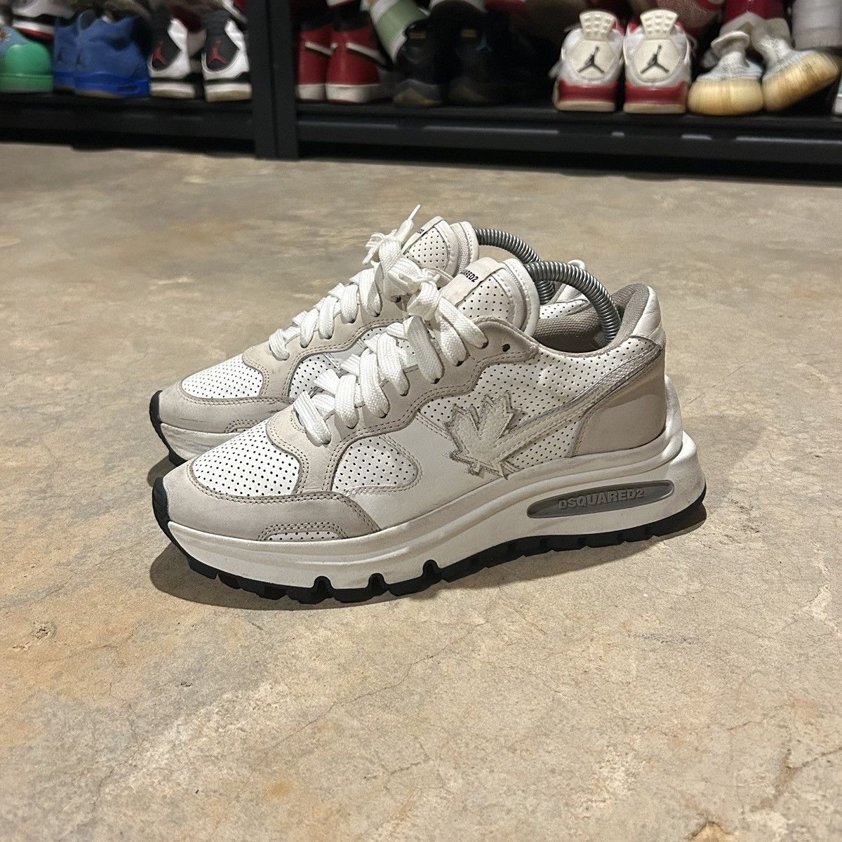 Designer × Dsquared2 Dsquared2 Stretched Leaf Running Trainers EU 40 Size US 7 / EU 40 - 1 Thumbnail