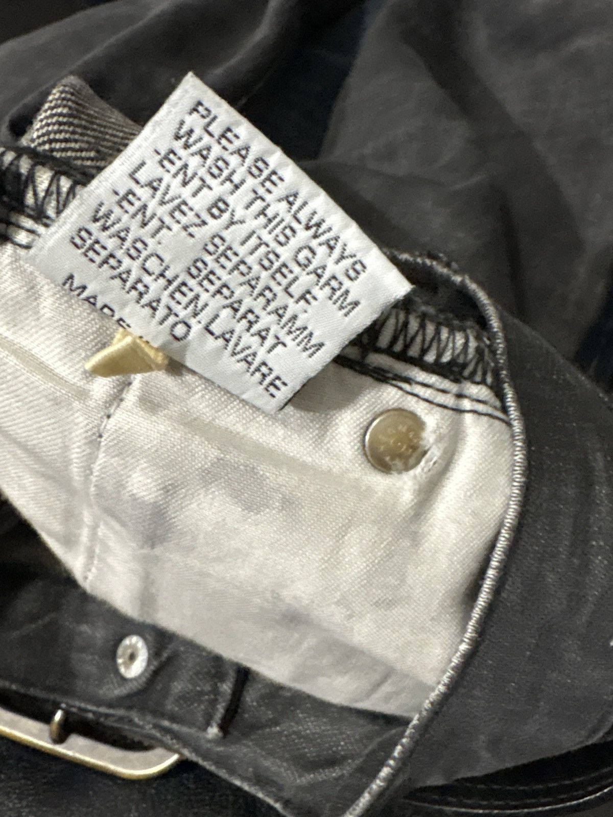 Dior 2003 “Follow Me” Clawmark Denim Size US 29 - 6 Thumbnail