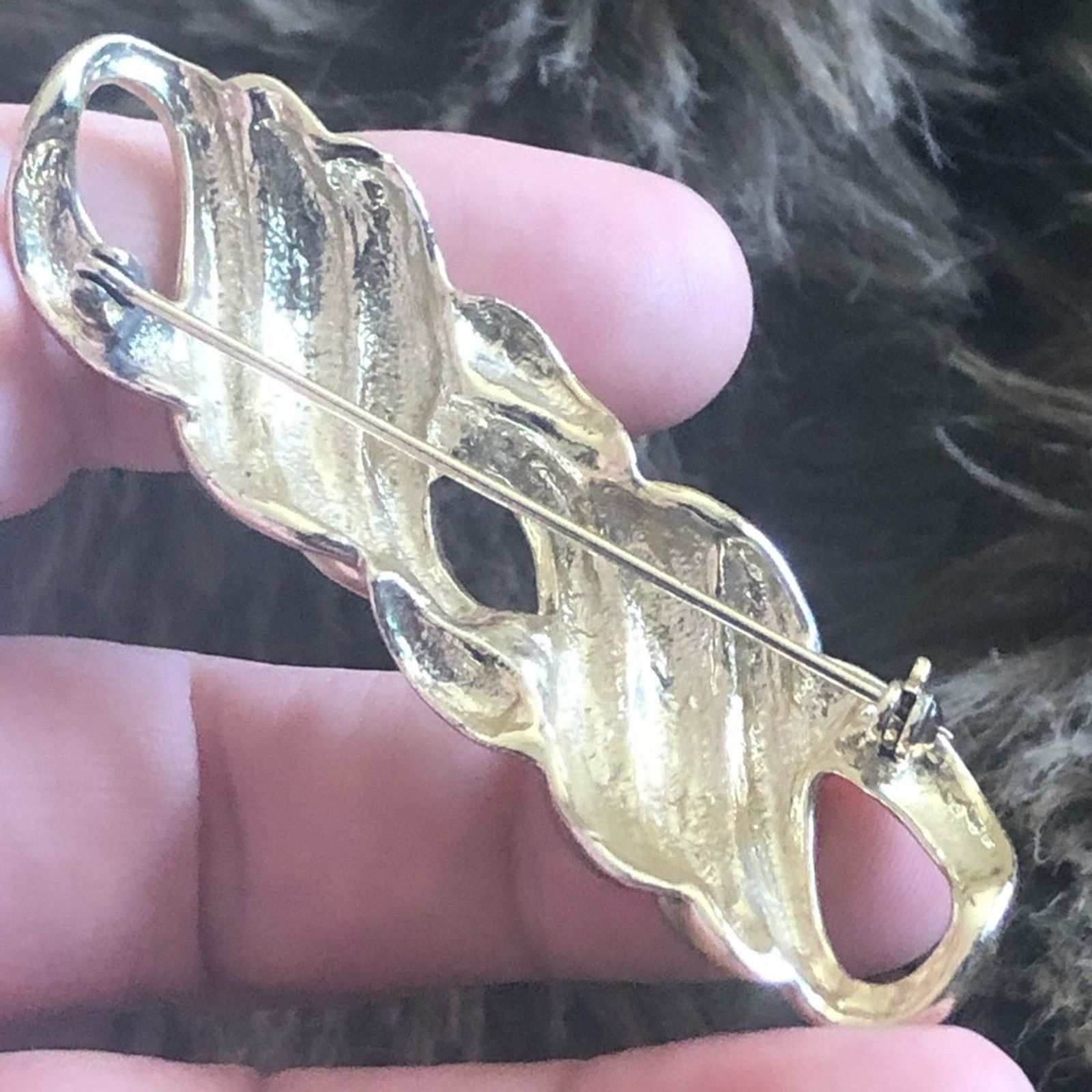 Vintage Vintage 80s gold knotted rope collar pin brooch Size ONE SIZE - 4 Thumbnail