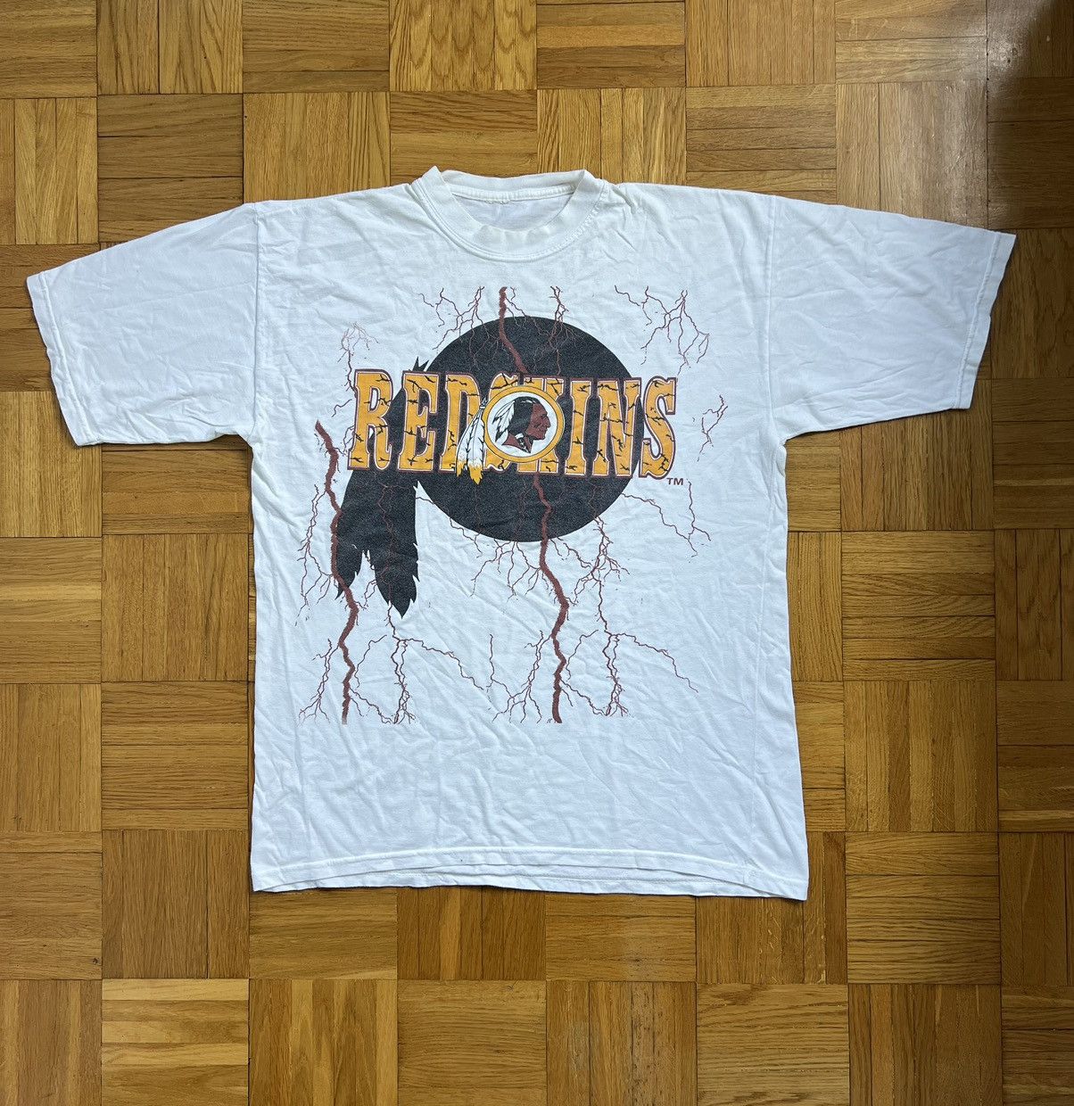 Vintage Tshirt Chicago Blackhawks Vintage 80’s Redskins Size US L / EU 52-54 / 3 - 2 Thumbnail