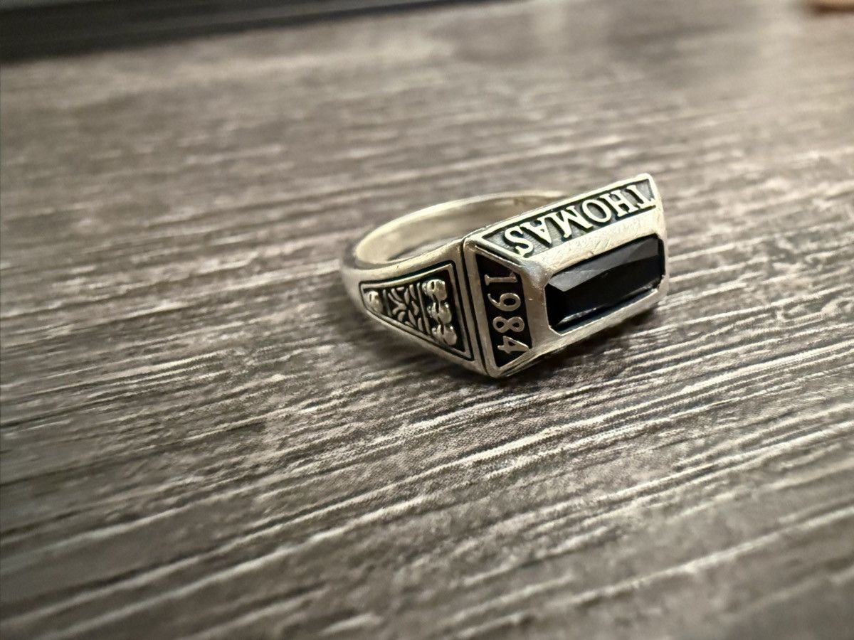 Thomas Sabo Thomas Sabo Sterling Silver Signet Ring–Black Onyx – Size 54 Size ONE SIZE - 5 Thumbnail