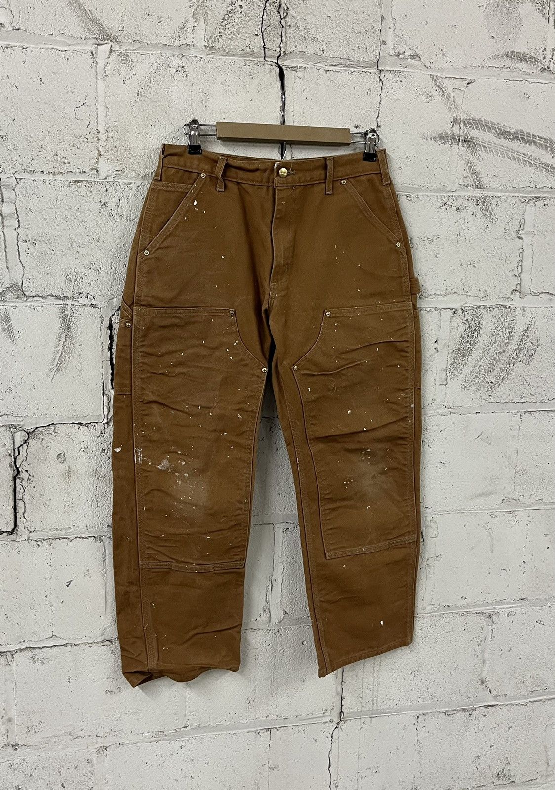 Carhartt Carhartt double knees vintage painter pants faded thrashed Size US 30 / EU 46 - 1 Thumbnail