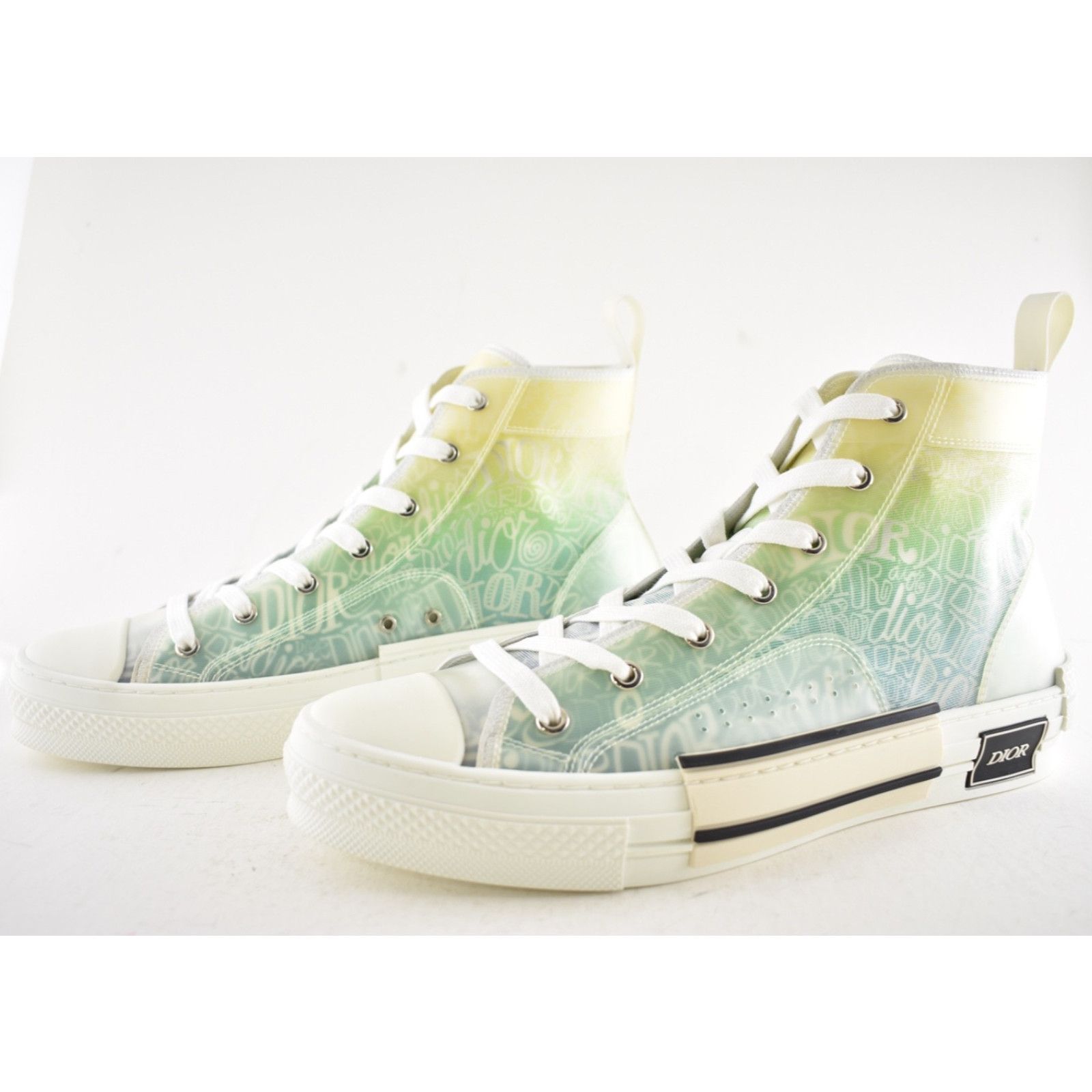 Dior Dior Mens B23 Shawn Stussy Multicolor Logo High Top Sneaker Size US 11 / EU 44 - 13 Thumbnail