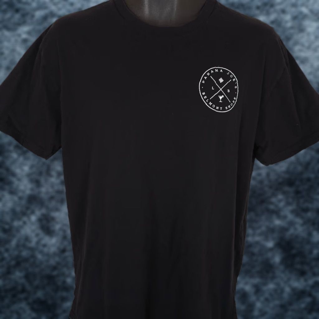 Next Level Panama Joes T Shirt Mens Large Black Belmont Shore Travel Destination Tee Size US L / EU 52-54 / 3 - 1 Thumbnail