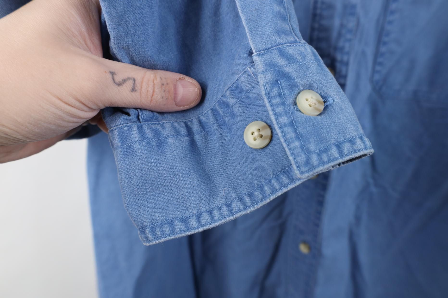 L.L. Bean Vintage LL Bean Stonewash Heavyweight Collared Button Shirt Size US XXL / EU 58 / 5 - 8 Thumbnail