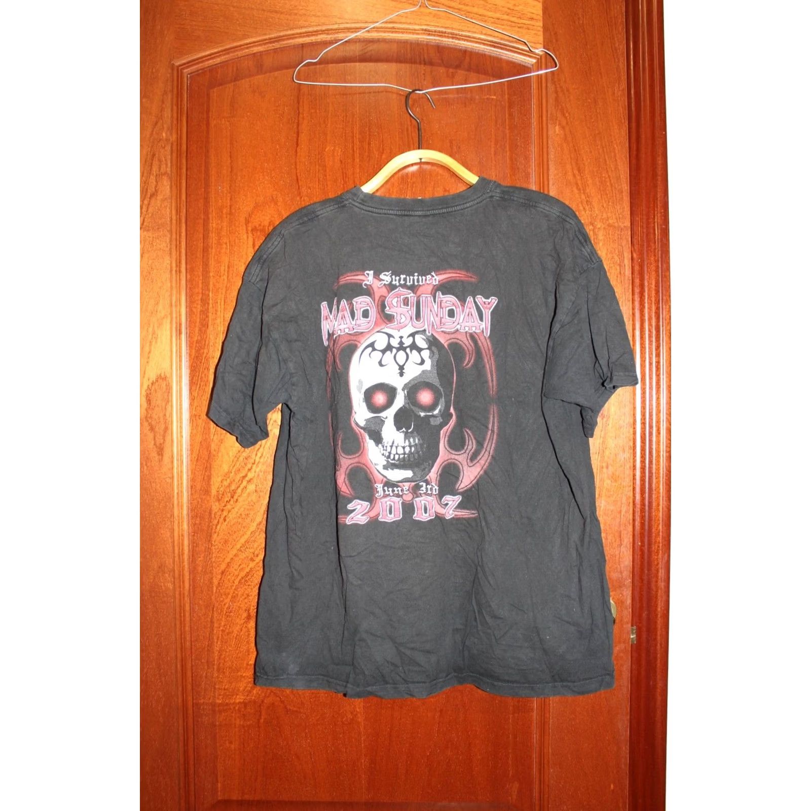 Vintage Vintage June 3rd 2007 I survived Mad Sunday T-Shirt L Black Unbranded Rock Mens Size US L / EU 52-54 / 3 - 5 Thumbnail