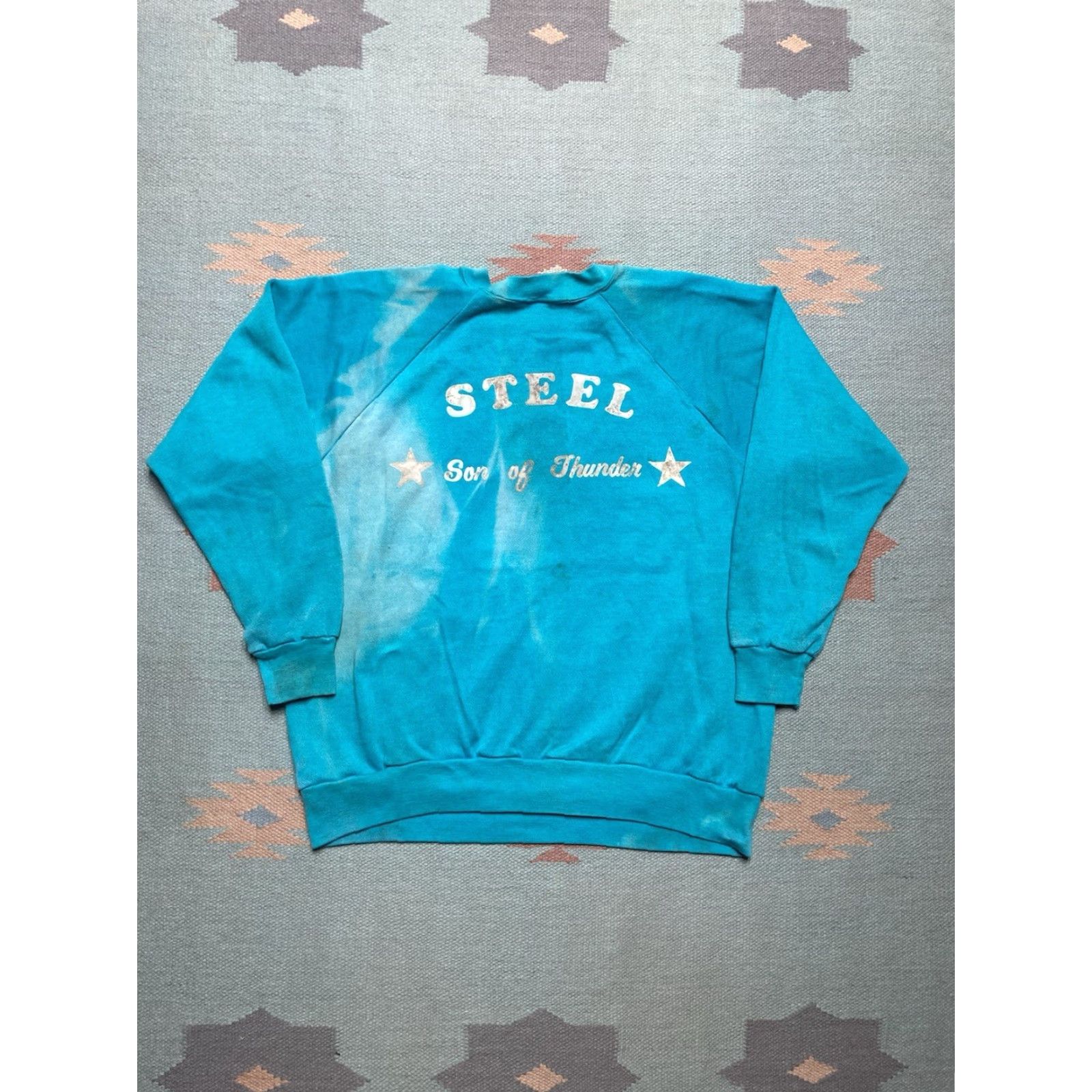Doublet VINTAGE 80s crewneck sweatshirt Cadillac teal blue faded car double sided large Sweatshirt Men L Blue 80s Cadillac Vintage Crewneck pullover Size US L / EU 52-54 / 3 - 6 Thumbnail