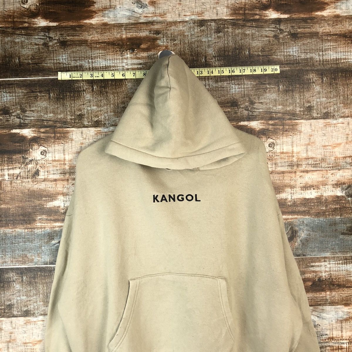 Kangol Kangol Cream baggie Hoodie #A2022 Size US M / EU 48-50 / 2 - 2 Thumbnail