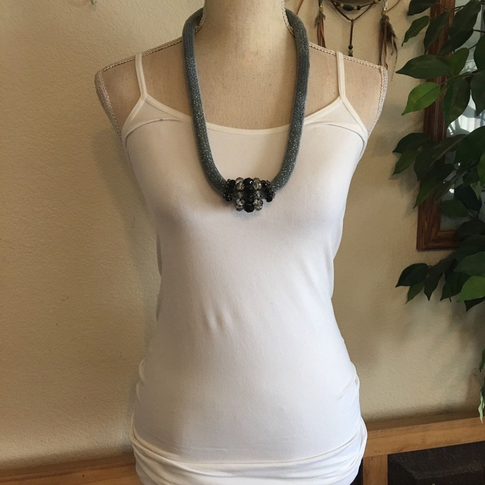 Jewelry You & I bold bead filled snake like mesh necklace Size ONE SIZE - 4 Thumbnail