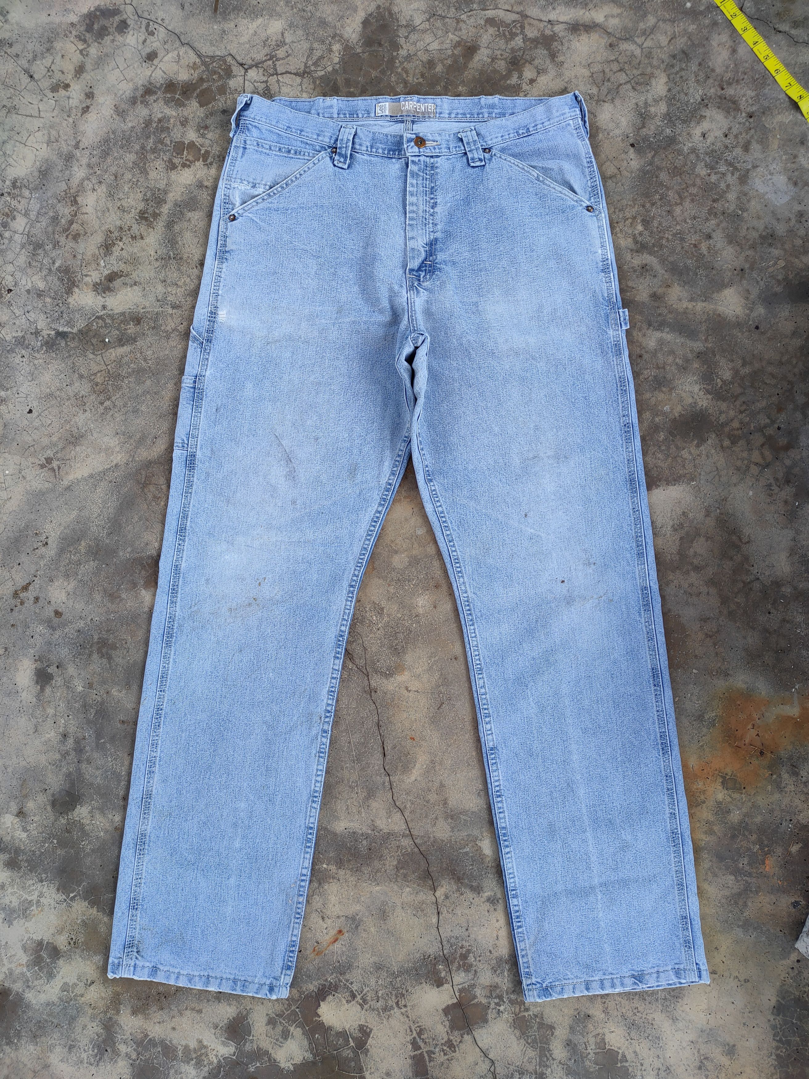 Lee VINTAGE LEE CARPENTER FADED JEANS DENIM PANTS Size US 38 / EU 54 - 2 Thumbnail