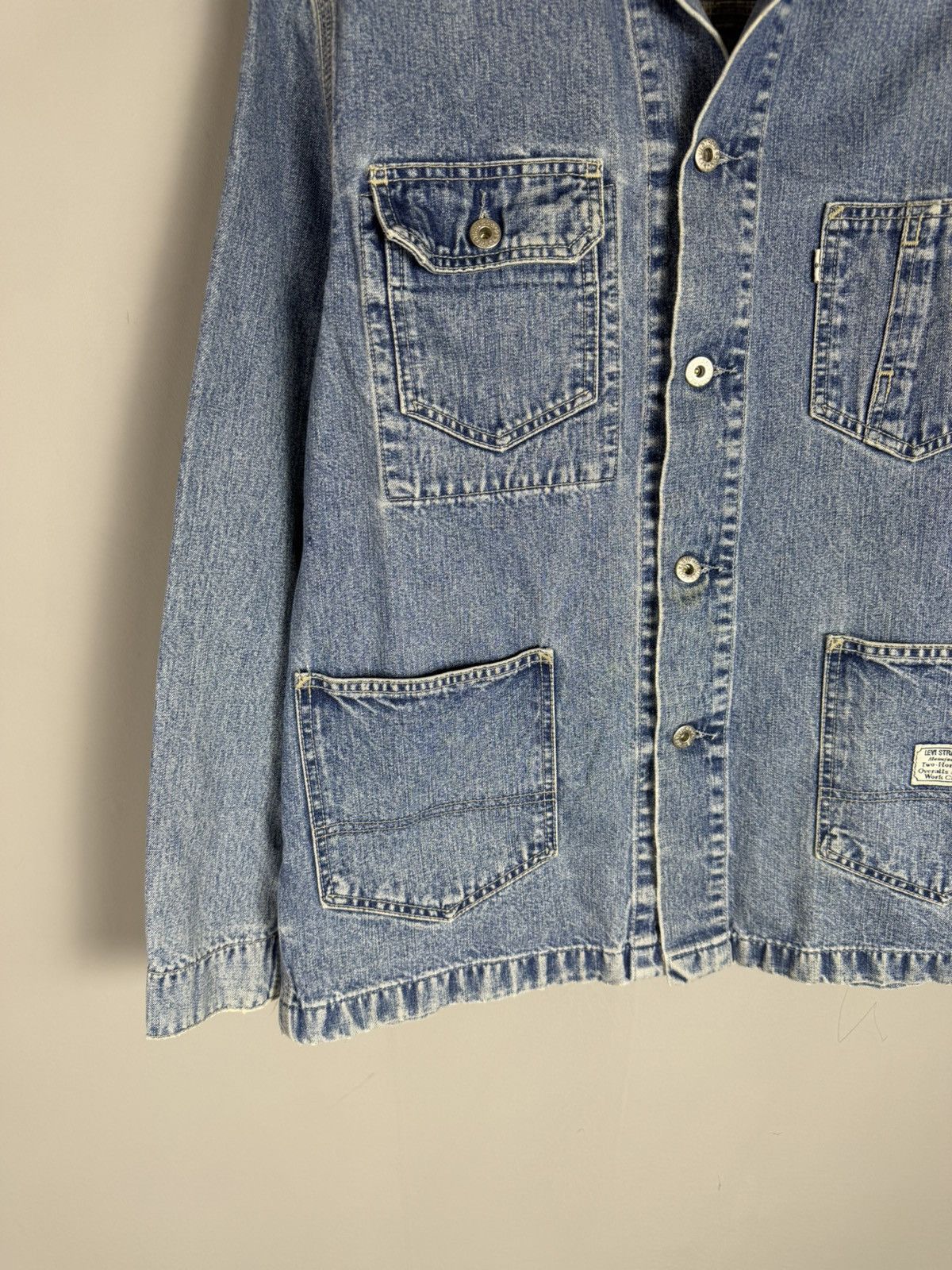 Levi's Vintage Clothing Vintage 90s LEVIS Denim jacket Size US L / EU 52-54 / 3 - 3 Thumbnail
