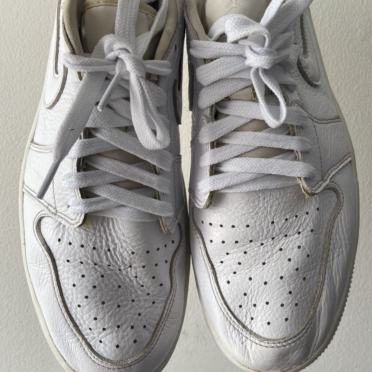 Jordan Brand Jordan 1 Retro Low Golf Triple White Size US 11.5 / EU 44-45 - 7 Thumbnail