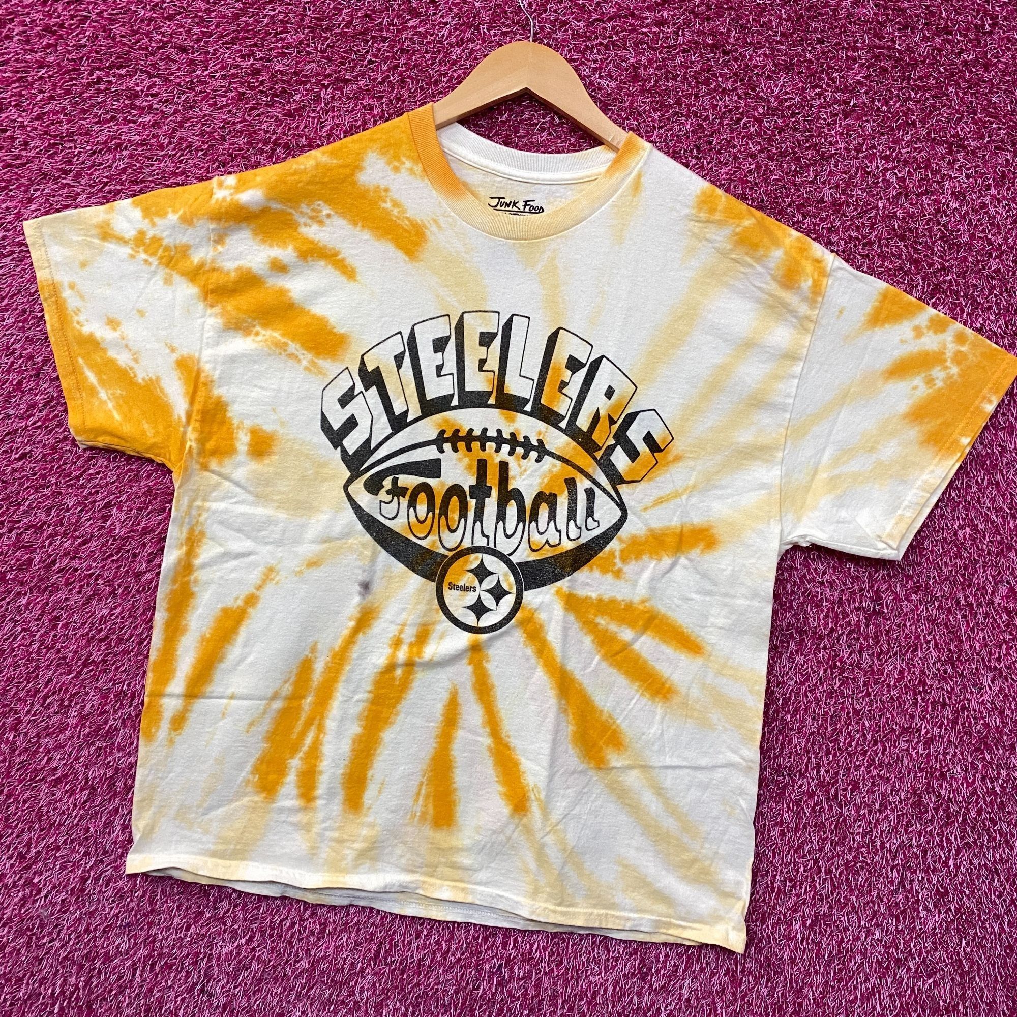 Junk Food Junk Food Pittsburgh Steelers Football Tie Dye T-Shirt Large Size US L / EU 52-54 / 3 - 3 Thumbnail