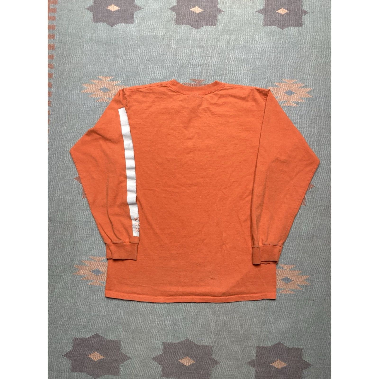 Nike VINTAGE Nike Athletic Department T-Shirt Long Sleeve Adult Medium Orange Mens Shirt Size US M / EU 48-50 / 2 - 2 Thumbnail