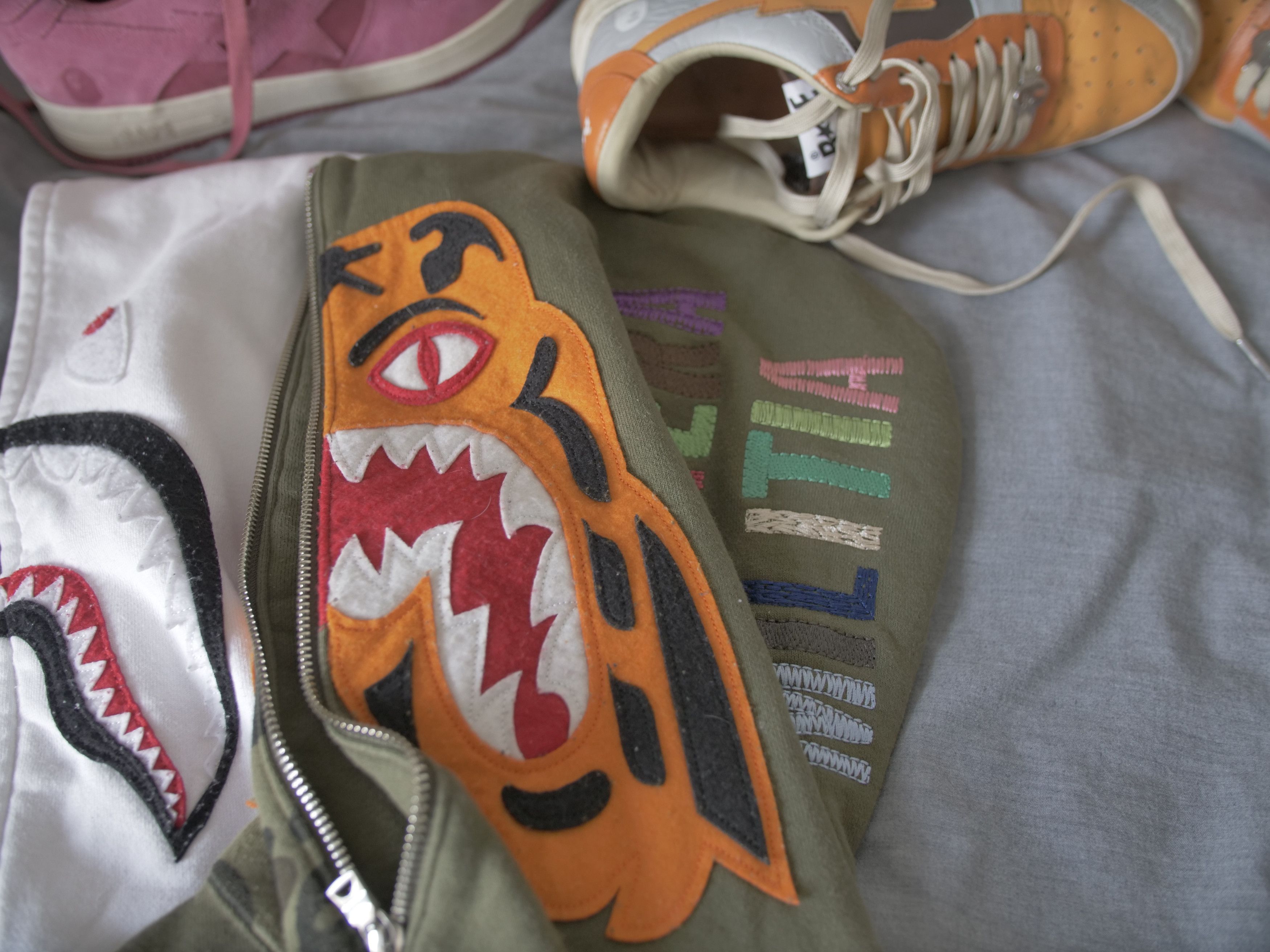 Bape 1st Camo Tiger Half Zip Hoodie Size US L / EU 52-54 / 3 - 8 Thumbnail