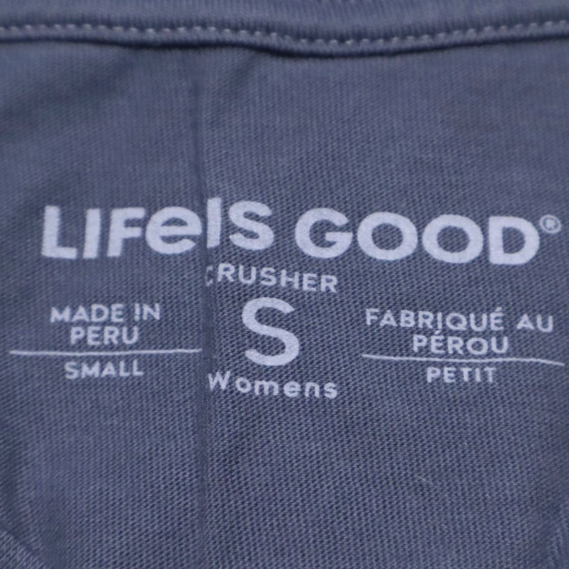 Life is Good Life Is Good Watercolor USA Flag Solid V-Neck T-Shirt Blue Women's S Size S / US 4 / IT 40 - 6 Thumbnail