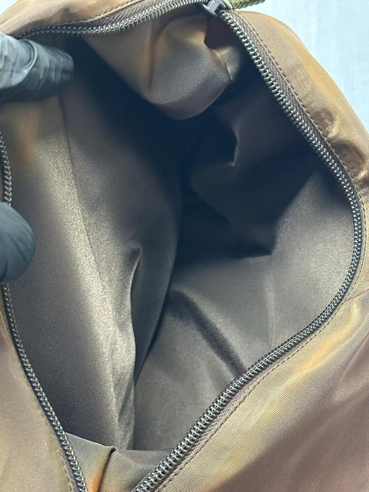 Prada vintage Prada Tessuto Nylon khaki green shoulder Size ONE SIZE - 21 Thumbnail