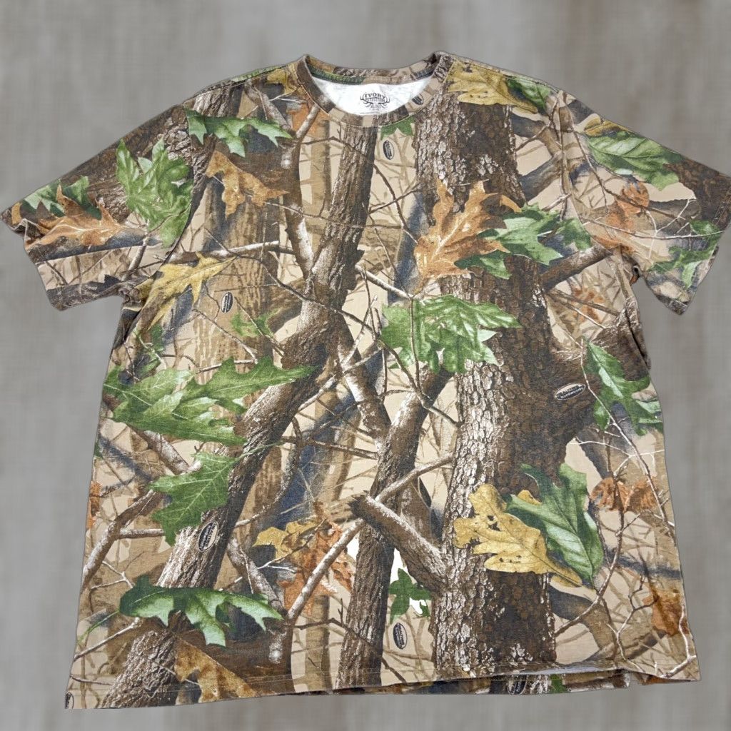 Realtree Realtree Hardwoods Camo Shirt Men XL Brown Hunting Retro Y2K Cotton Adult Size US XL / EU 56 / 4 - 1 Thumbnail