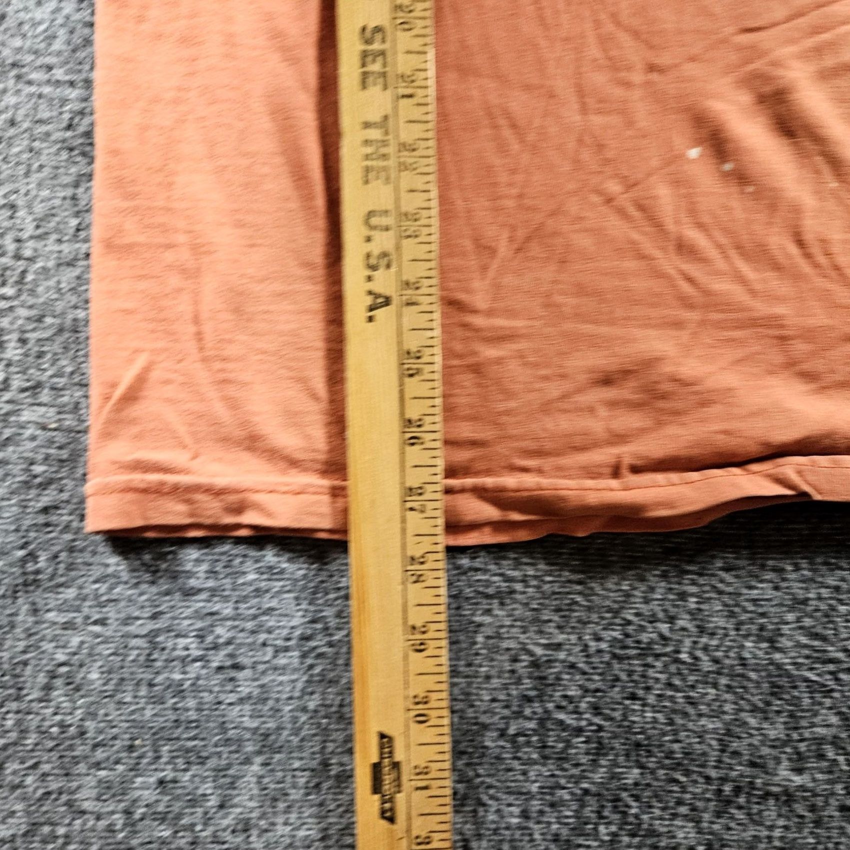 Logo 7 Corvette Shirt Mens XL Orange Logo Embroidered Tee Racing Cars Distressed Size US XL / EU 56 / 4 - 6 Thumbnail