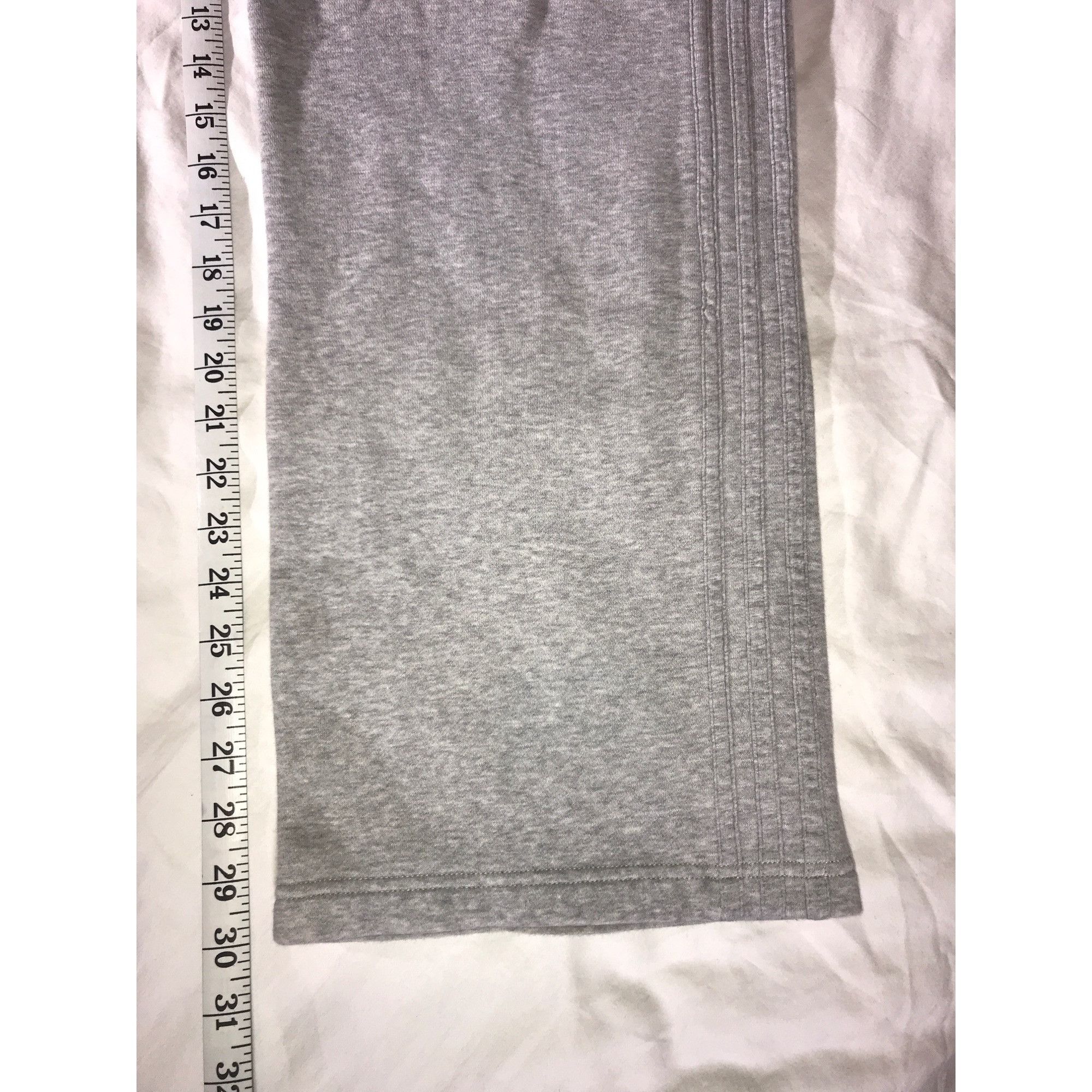 Adidas Adidas Men's Grey 3 Stripe Straight Leg Sweatpants Size US 32 / EU 48 - 6 Thumbnail