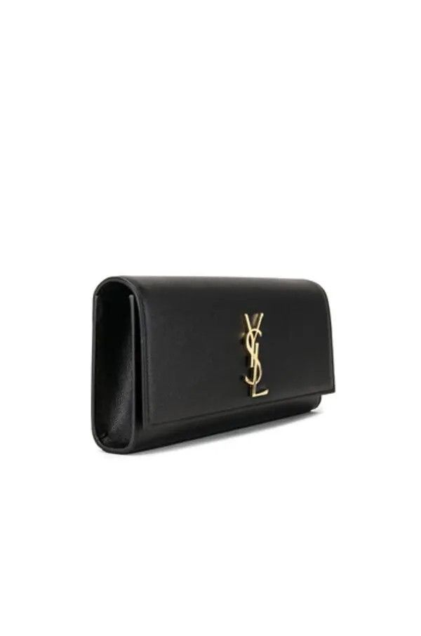 Saint Laurent Paris o1s1wg110125 326079 Size: OS / Kate Leather Clutch in Black Size ONE SIZE - 4 Thumbnail