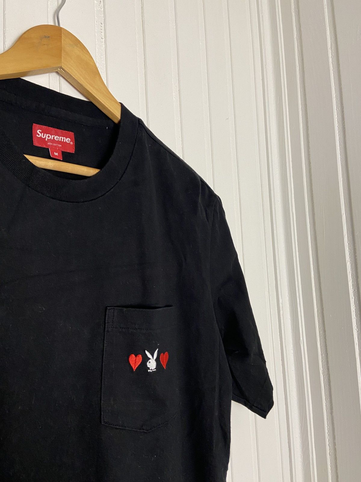 Supreme Used Tee Supreme Playboy Black Size M Size US M / EU 48-50 / 2 - 2 Thumbnail