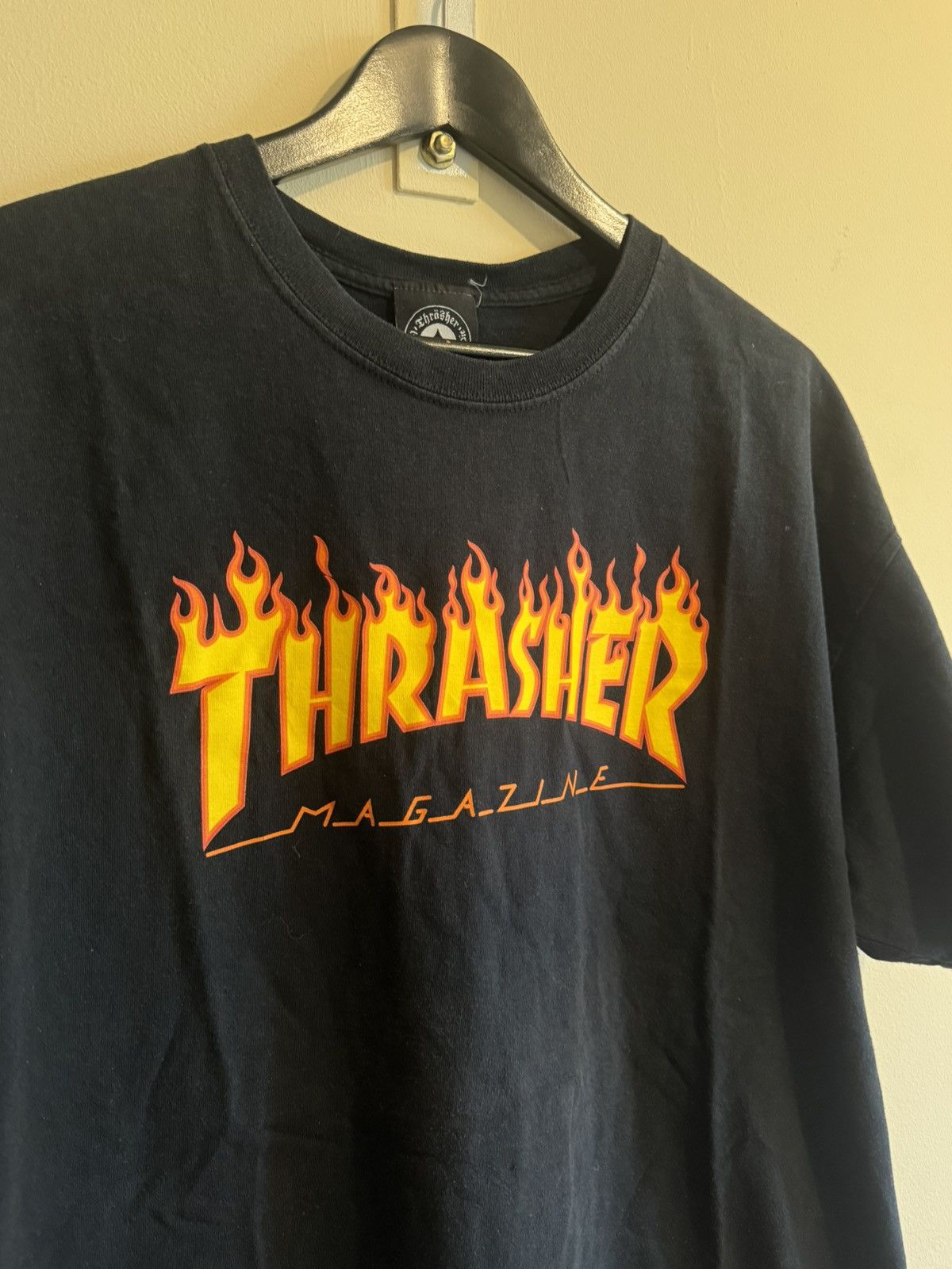 Thrasher Trasher shirt fire logo Size US XL / EU 56 / 4 - 2 Thumbnail